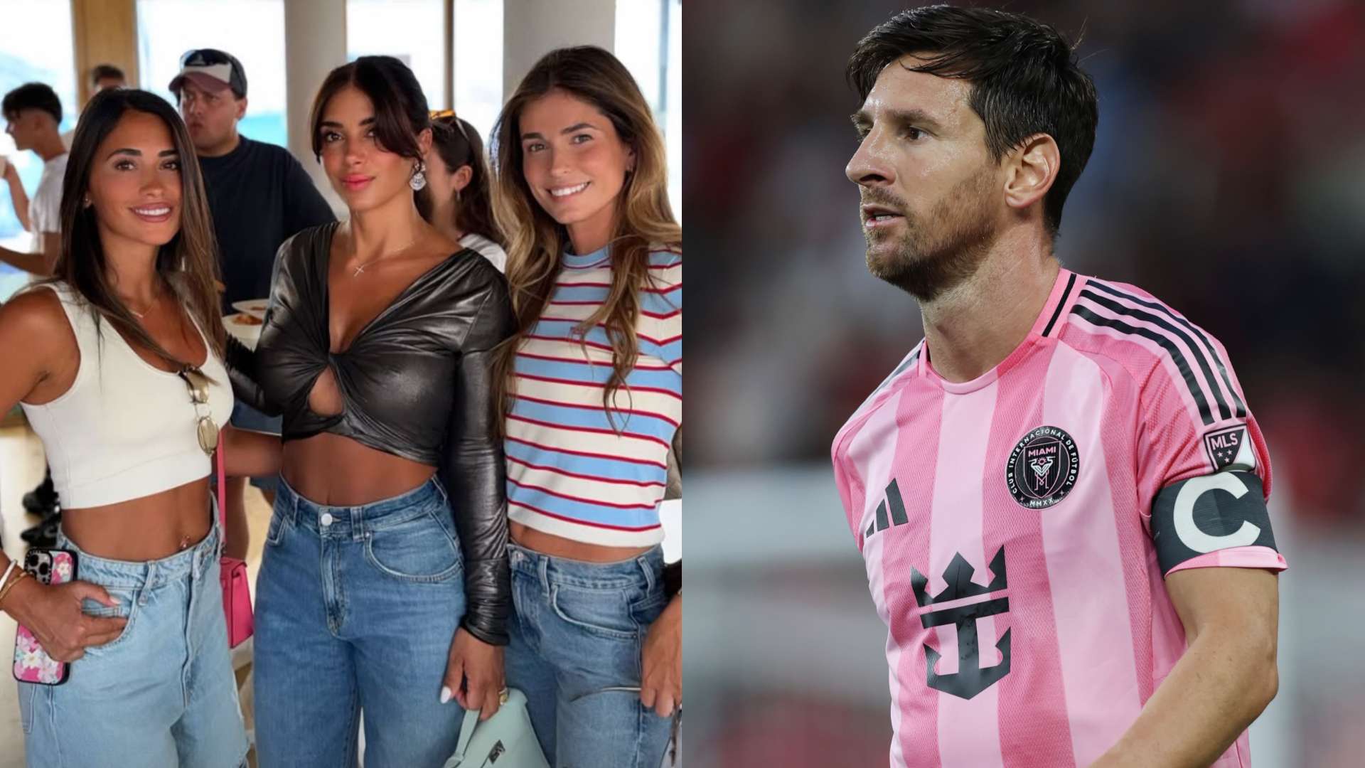 Roccuzzo leaves Messi in Miami for holiday with ex-Barca wives  