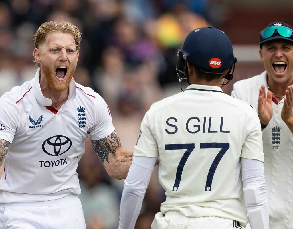 England roar back with three strikes to stall India  
