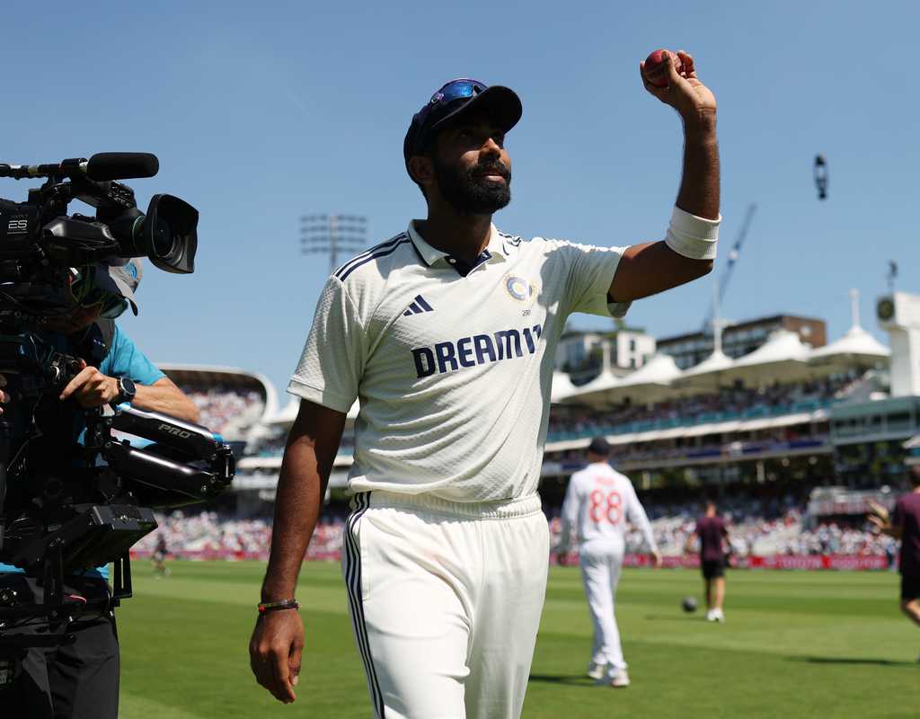 Bumrah's five-fer sees England bowled out for 387  