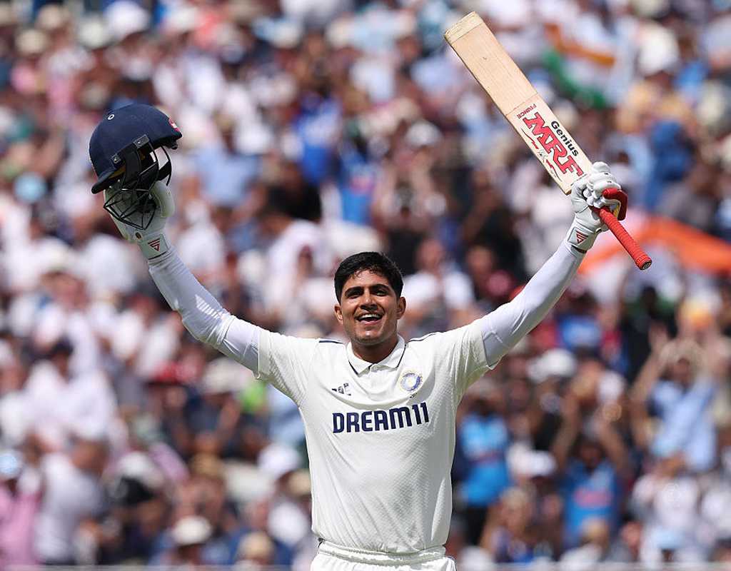 Gill's 265* takes India to 564/7 at Tea  