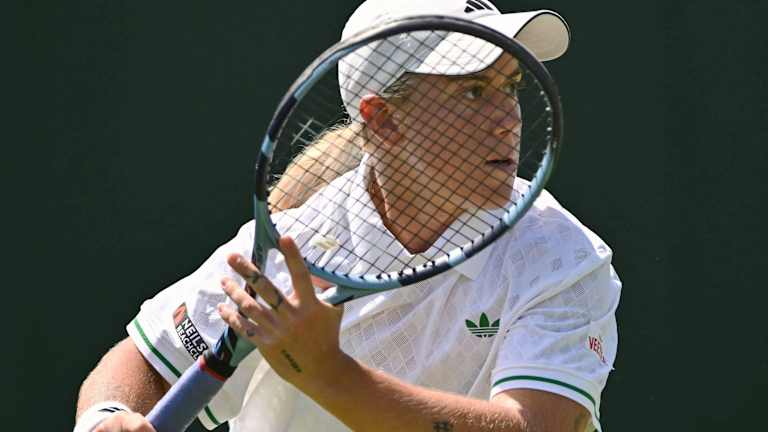 With its low, skidding bounce, the slice shot is a Wimbledon staple  