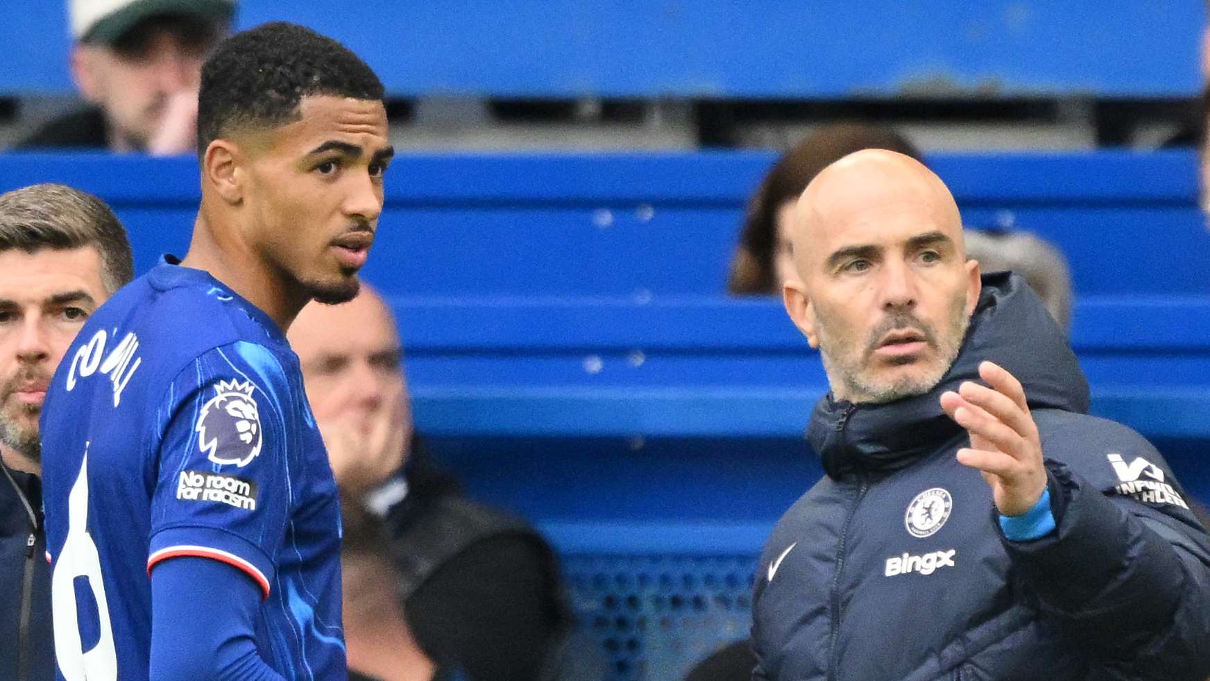 Maresca hints at feud with Chelsea board after Colwill injury  