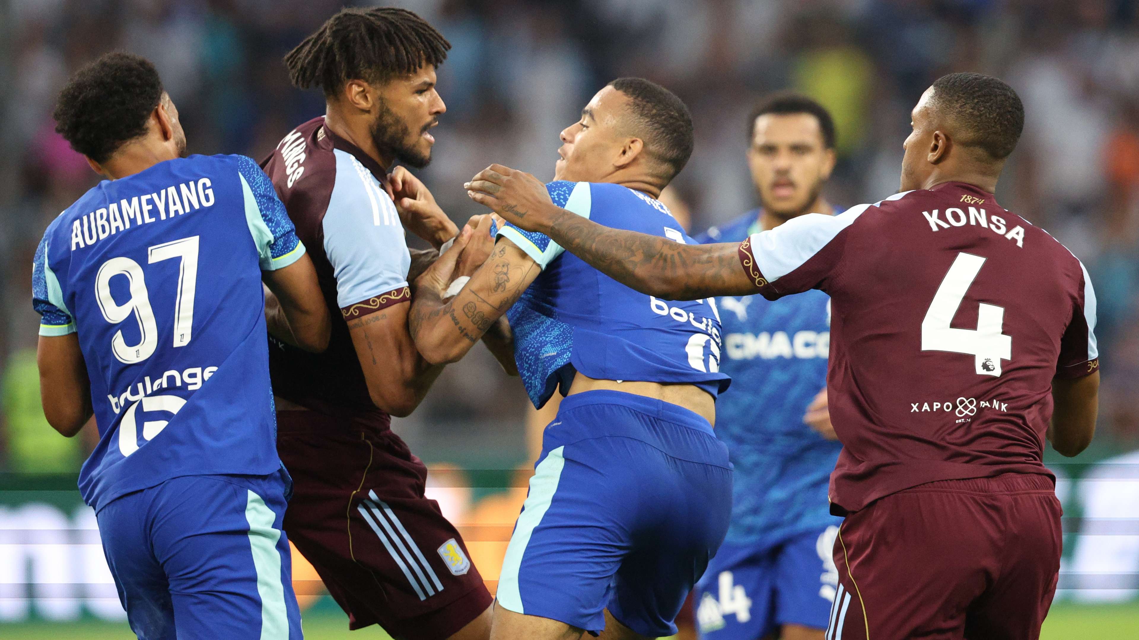 Greenwood accused of spitting to spark clash with Mings  