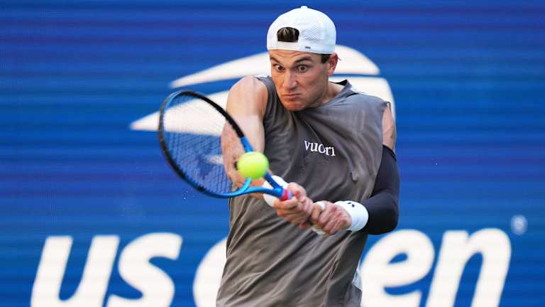 Zachary Svajda wins early battle with Novak Djokovic, but not the war  