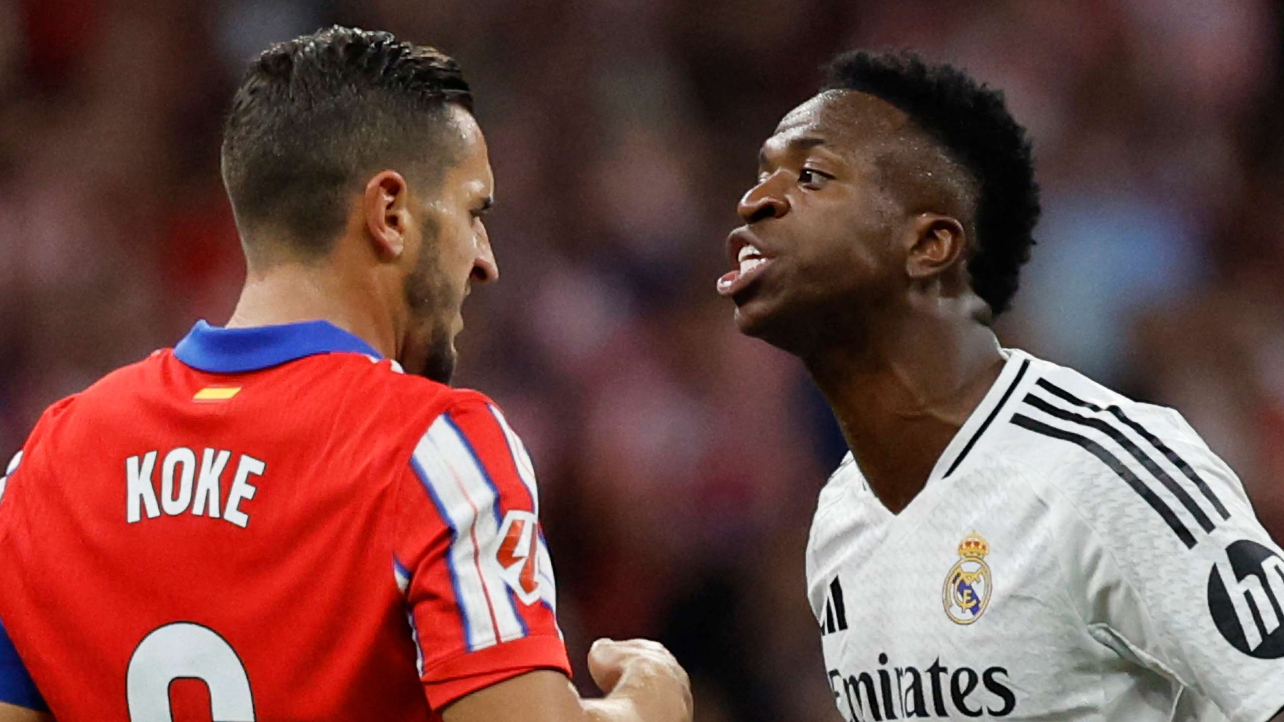 'F***ing crybaby' - Koke fires Mbappe taunt at Vini Jr  