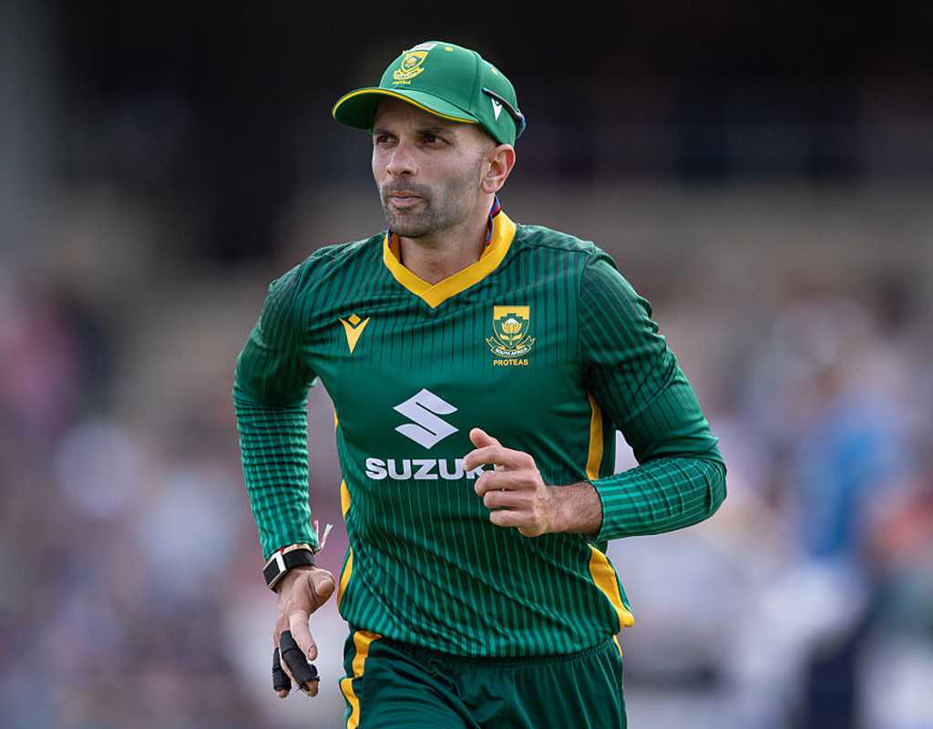 Maharaj ruled out of England T20Is with groin injury  