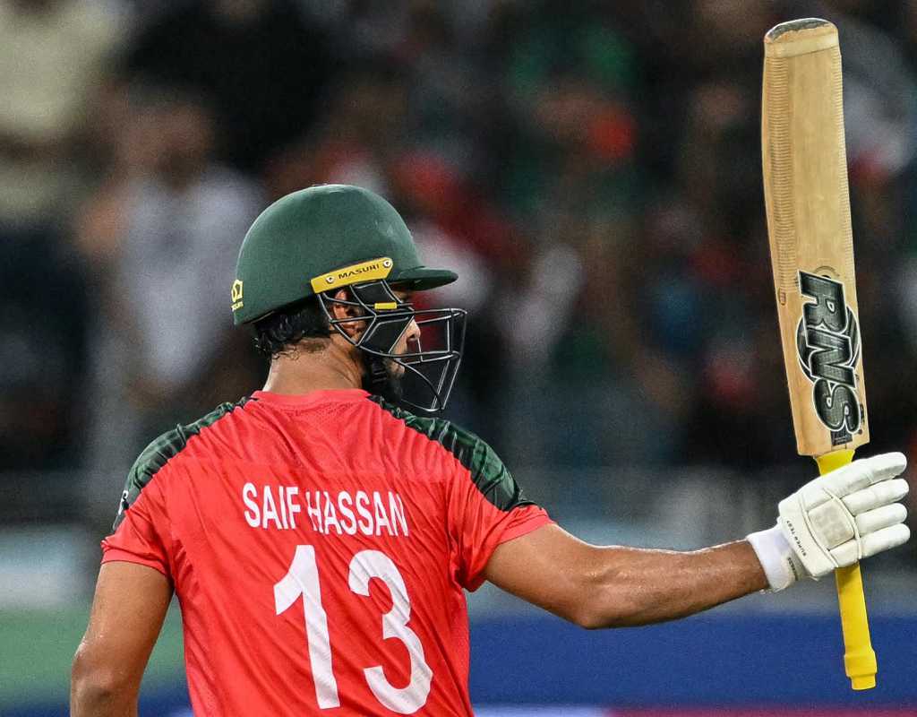 Saif Hassan's straight-bat success  