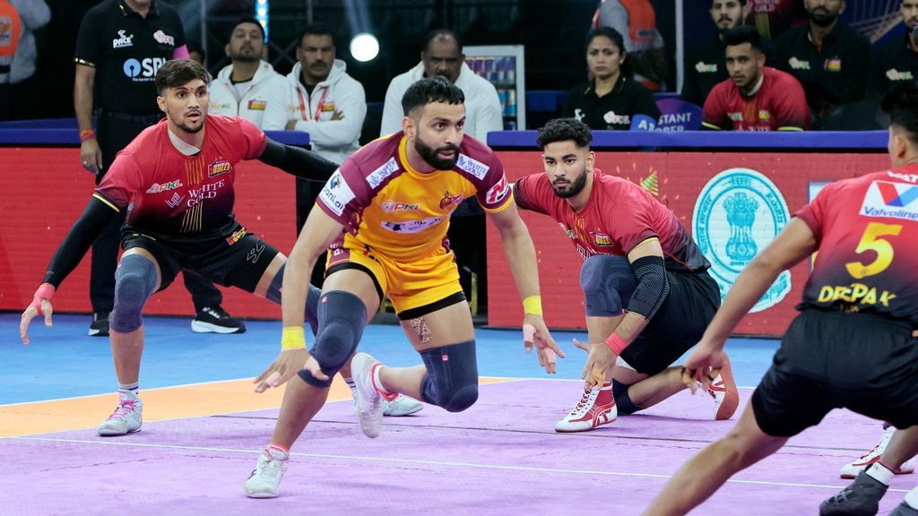 Super 10s from Bharat, Vijay help Telugu Titans clinch Mini-Qualifier vs Bengaluru Bulls; reach Eliminator 3  