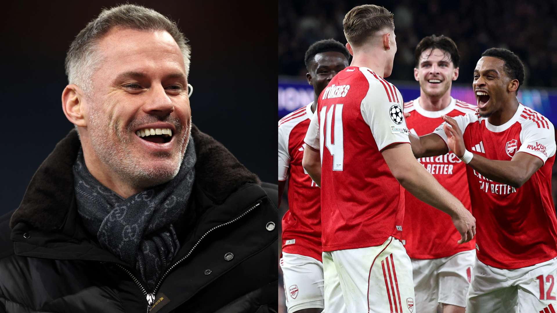 Title favourites? Keane accuses Carra of playing Arsenal games  