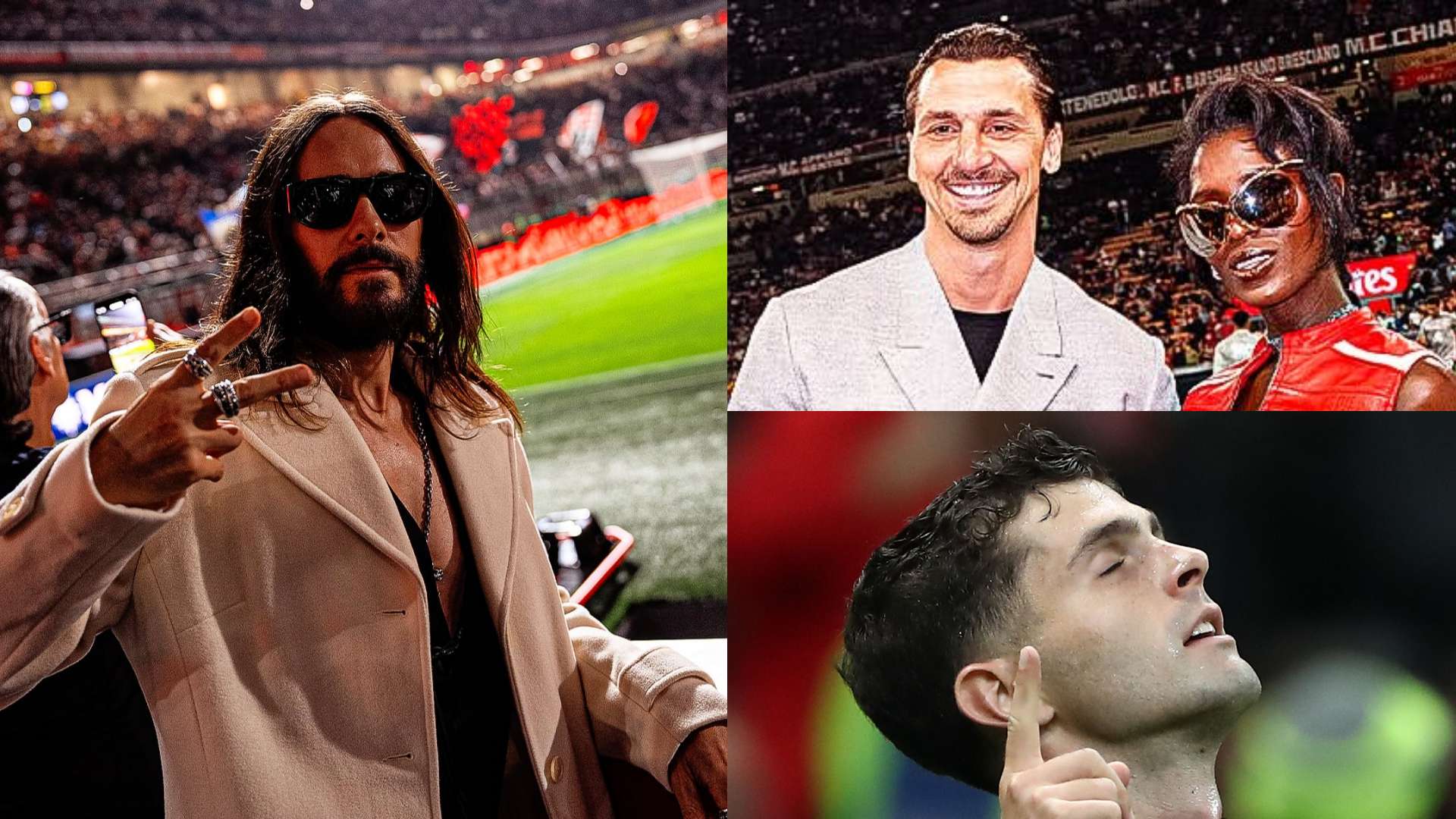 Jared Leto mixes with Ibrahimovic as Pulisic fires Milan to win  