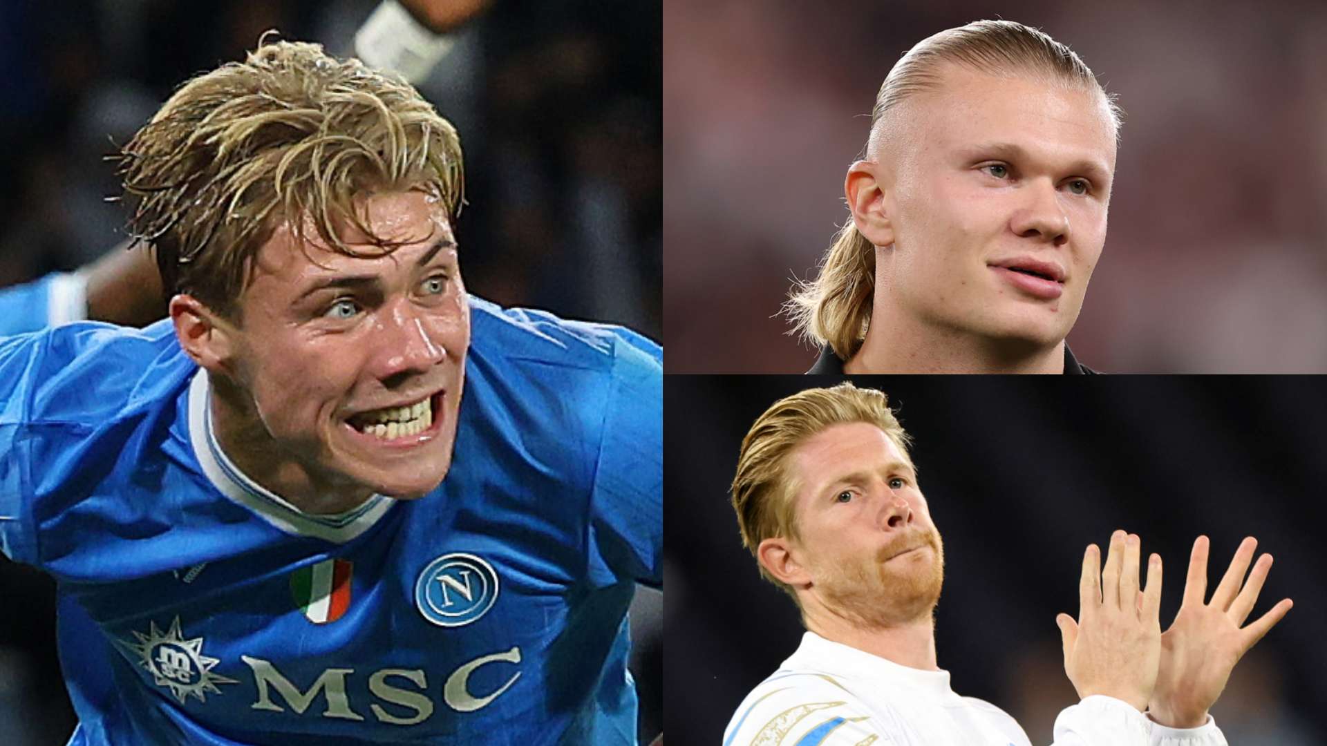De Bruyne compares Hojlund to Haaland after UCL double for Napoli  
