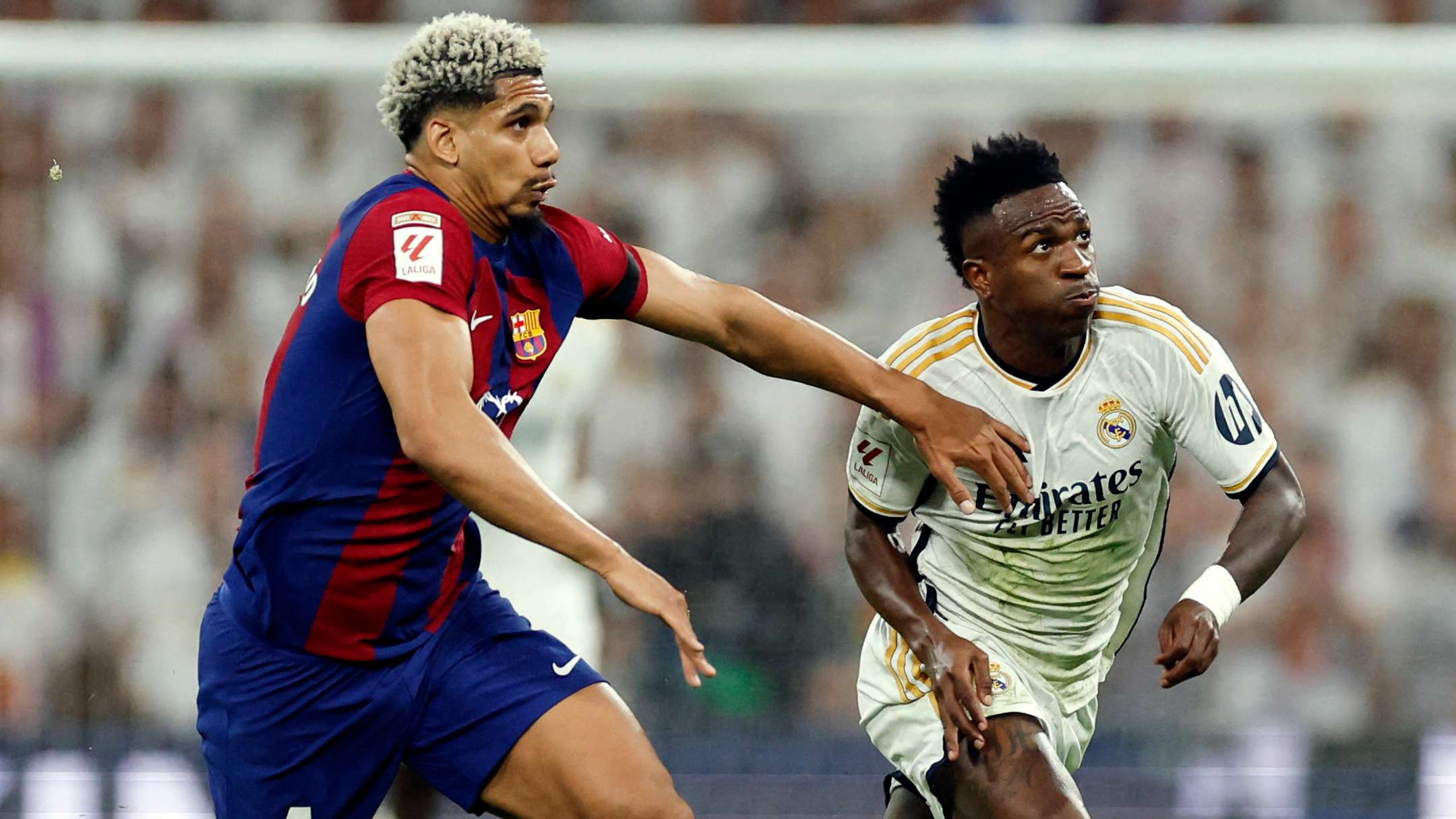 'I love players like Vini Jr!' - Barca star Araujo praises Madrid rival  