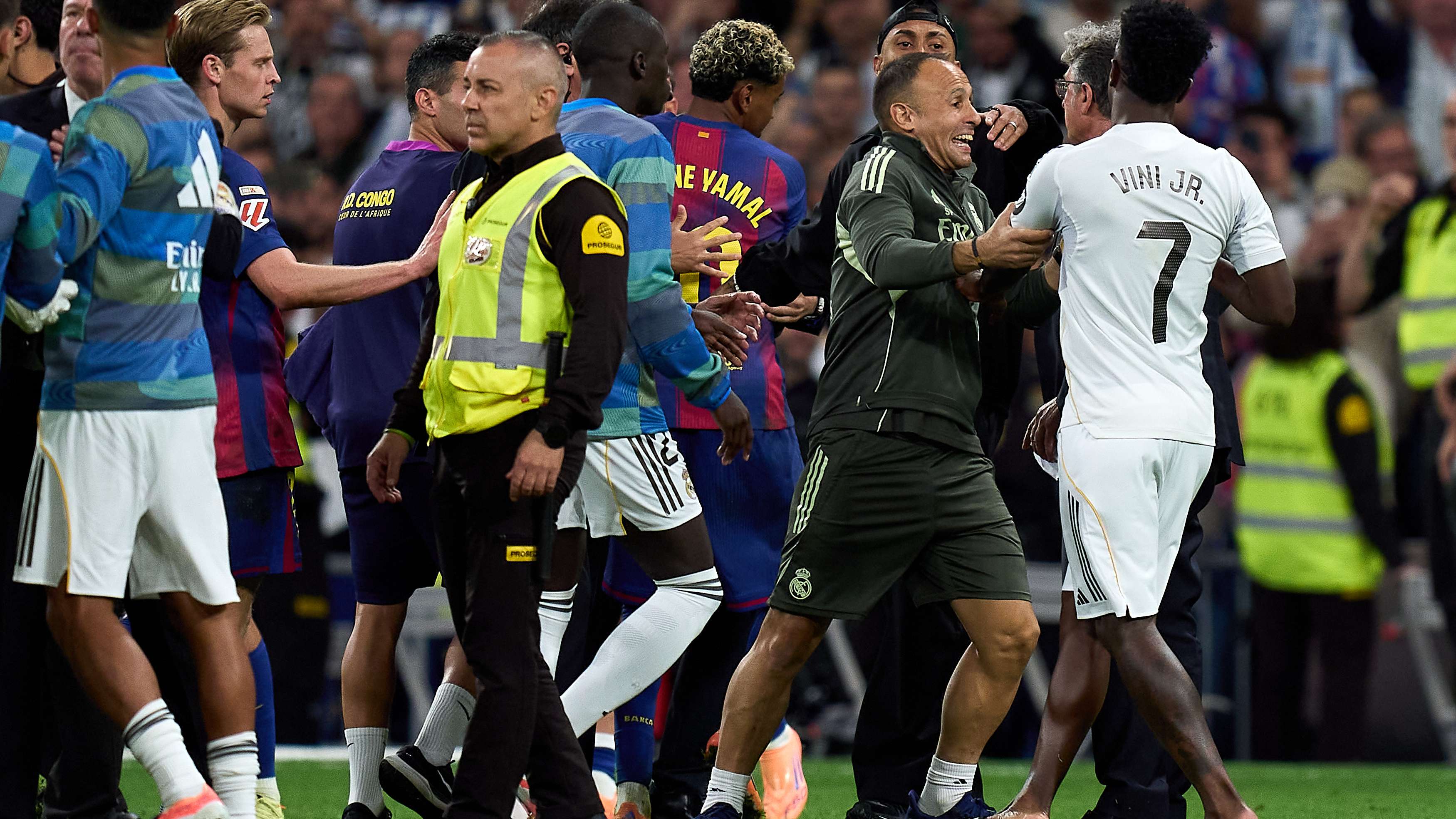 Real Madrid goalkeeper suspended for red card after El Clasico bust-up  