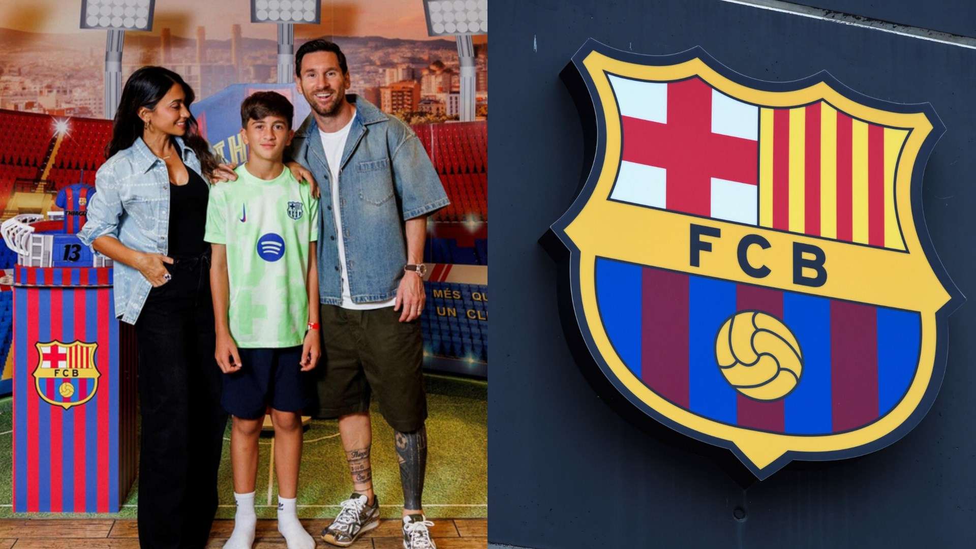 Messi family celebrate Barcelona-themed birthday party for Thiago  
