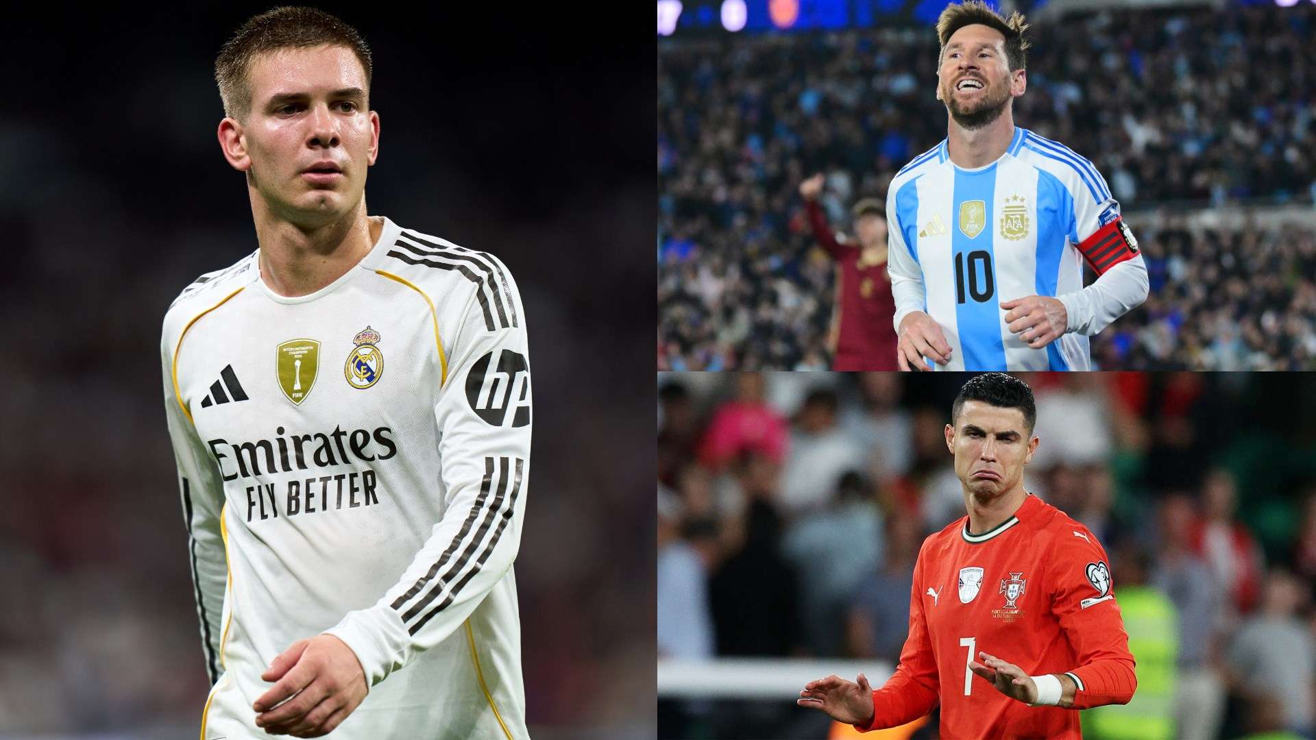 Real wonderkid Mastantuono sides with Messi over Ronaldo in GOAT debate  