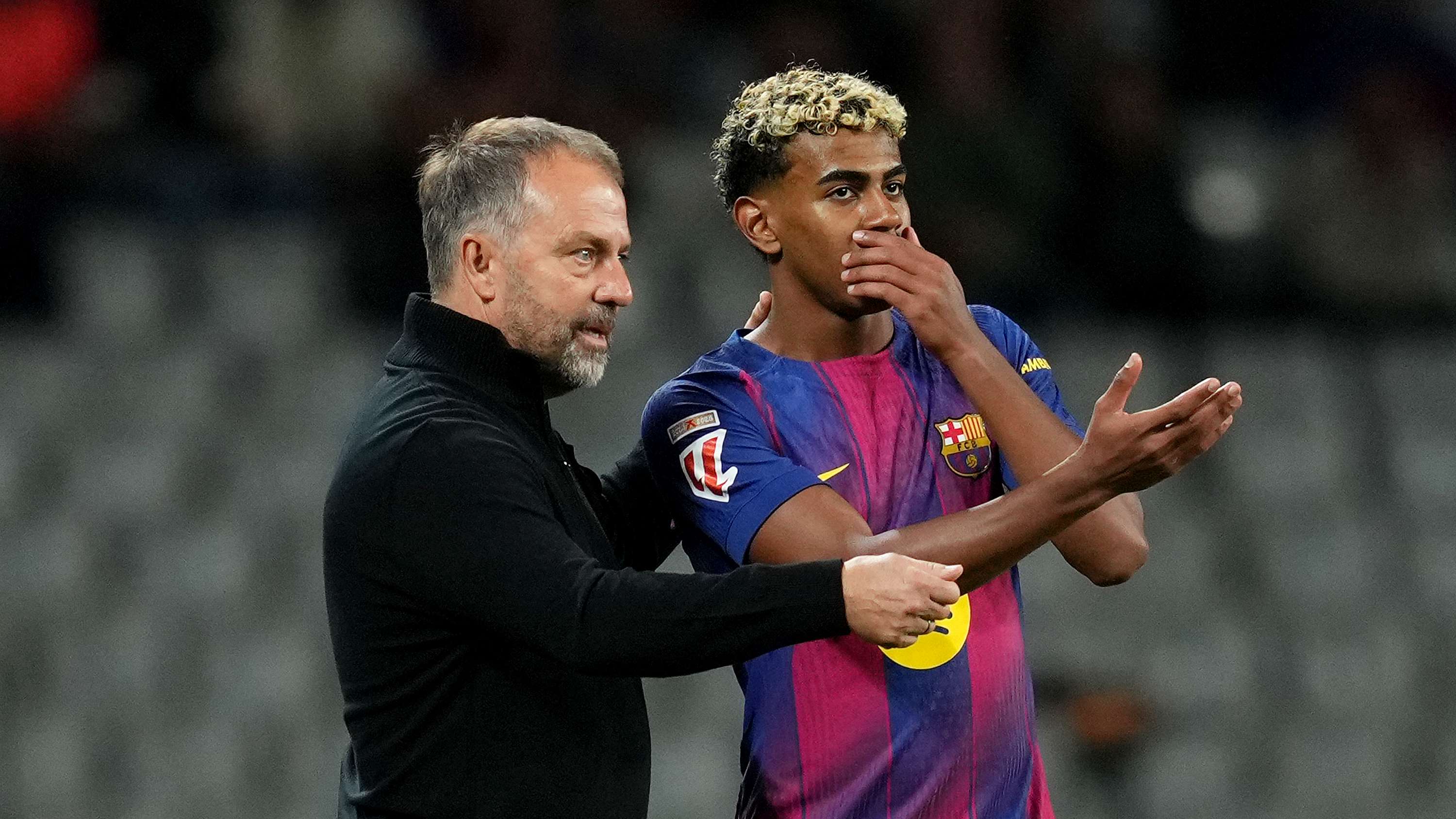 Barca's Fort reveals 'warm' post-match chat with Hansi Flick  