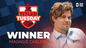Carlsen Shakes Off Early Setback, Wins Another Titled Tuesday  