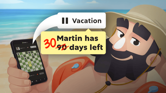 Announcing New Vacation Time System For Daily Chess Games  