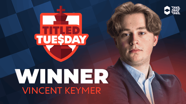 Keymer Wraps Up Year With Titled Tuesday Victory  