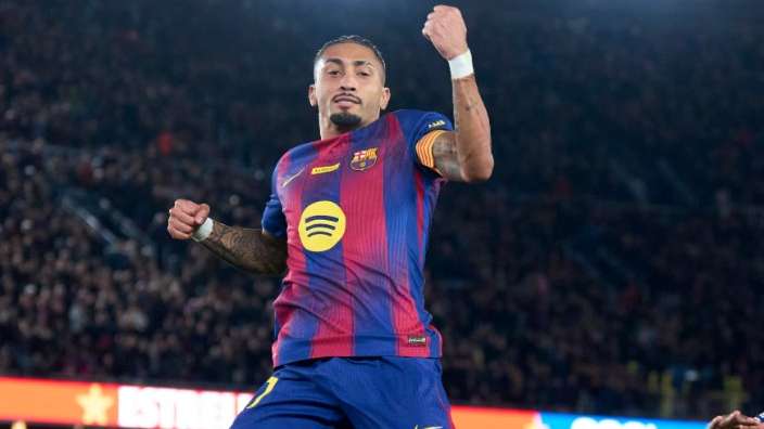 Raphinha is magic! Brazilian fires Barca seven points clear  