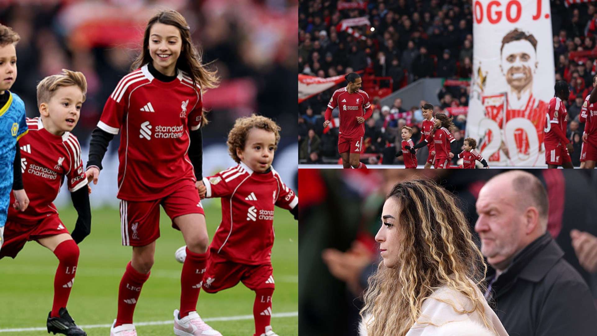 Jota's widow speaks after children act as Liverpool mascots  