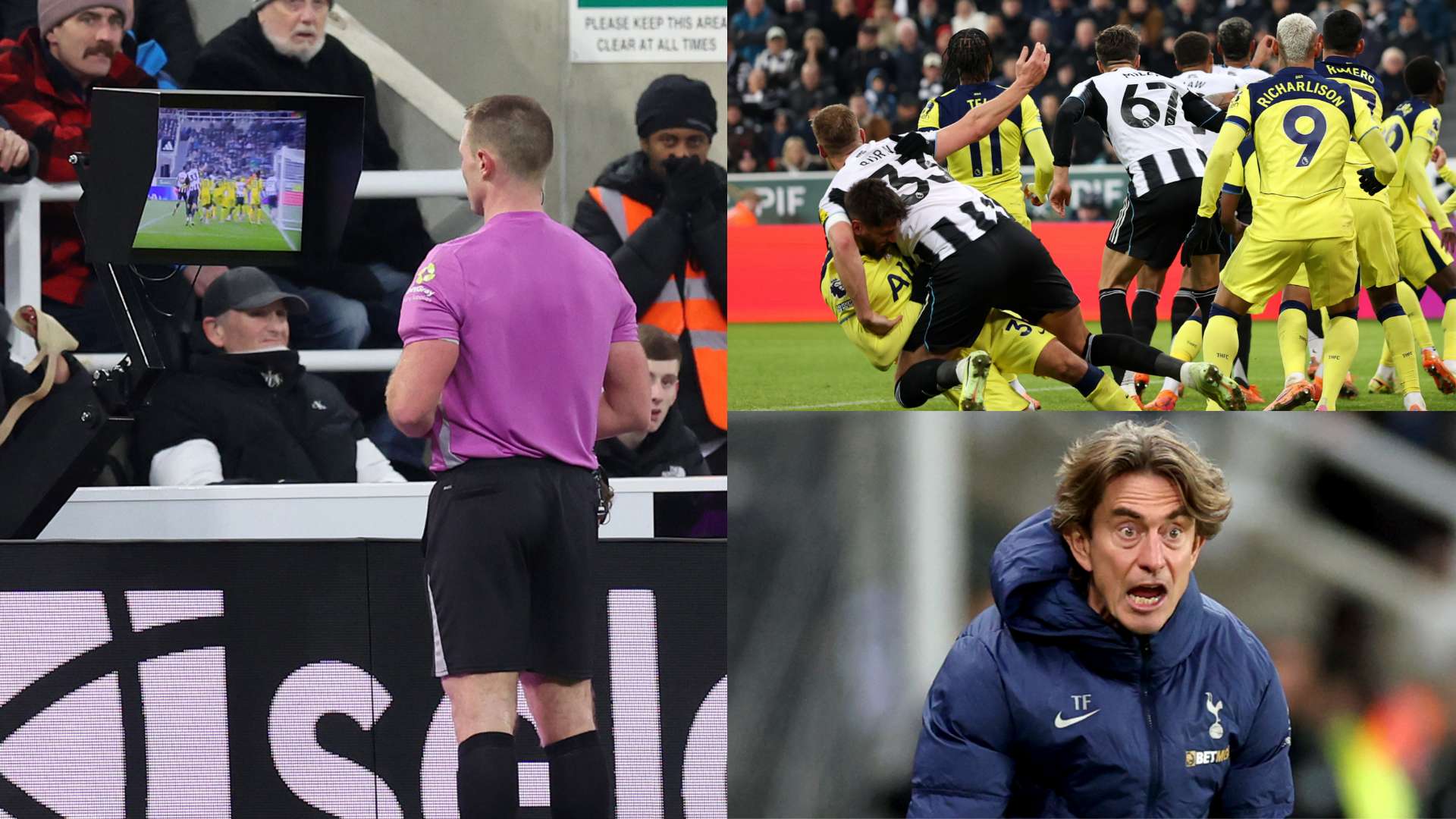 'Another howler' - Arsenal & Spurs fans rage at officials over pen call  