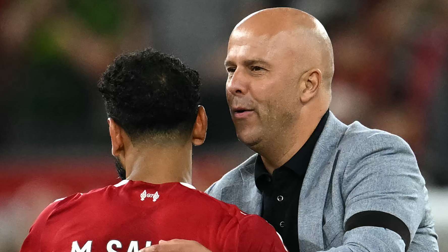 Slot finally responds after shock Salah outburst  