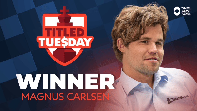 New Year, Same Dominance As Carlsen Wins Titled Tuesday  