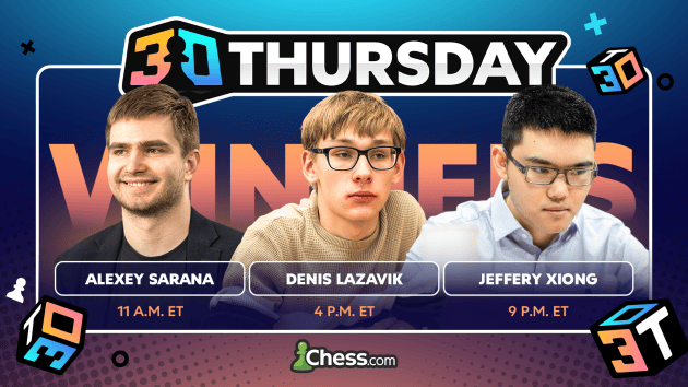 Sarana, Lazavik Double Down On 3 0 Thursday, Xiong Secures First Win  