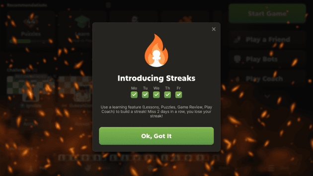 Celebrate Your Chess Consistency With Chess.com's New Streaks Feature  