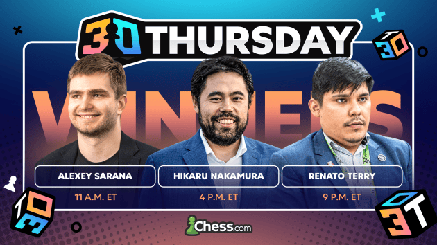 Last Round Swings Leave Sarana, Nakamura, Terry as 3 0 Thursday Winners  