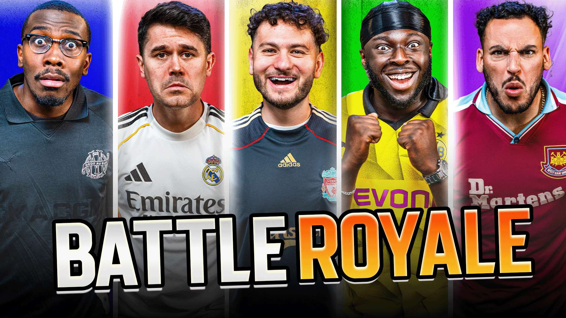 🎥 | Front Three play BIGGEST game of Football Battle Royale  