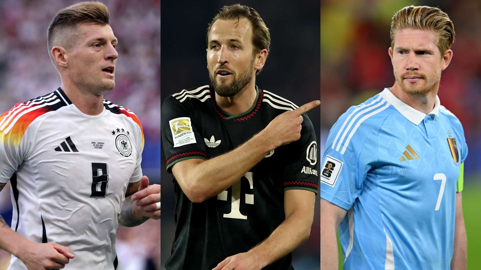Kane compared to Kroos & De Bruyne by Bayern boss  