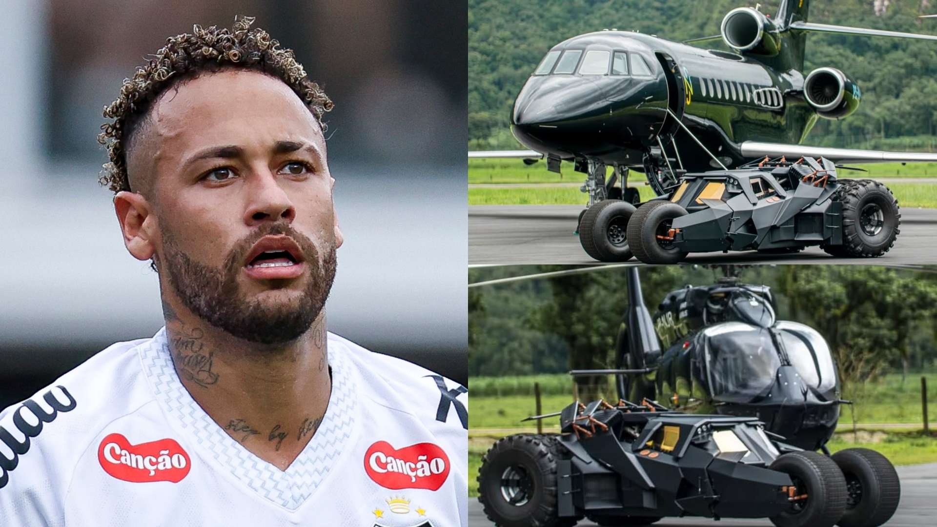 Neymar spends £50m on two Batman vehicles and private jet  