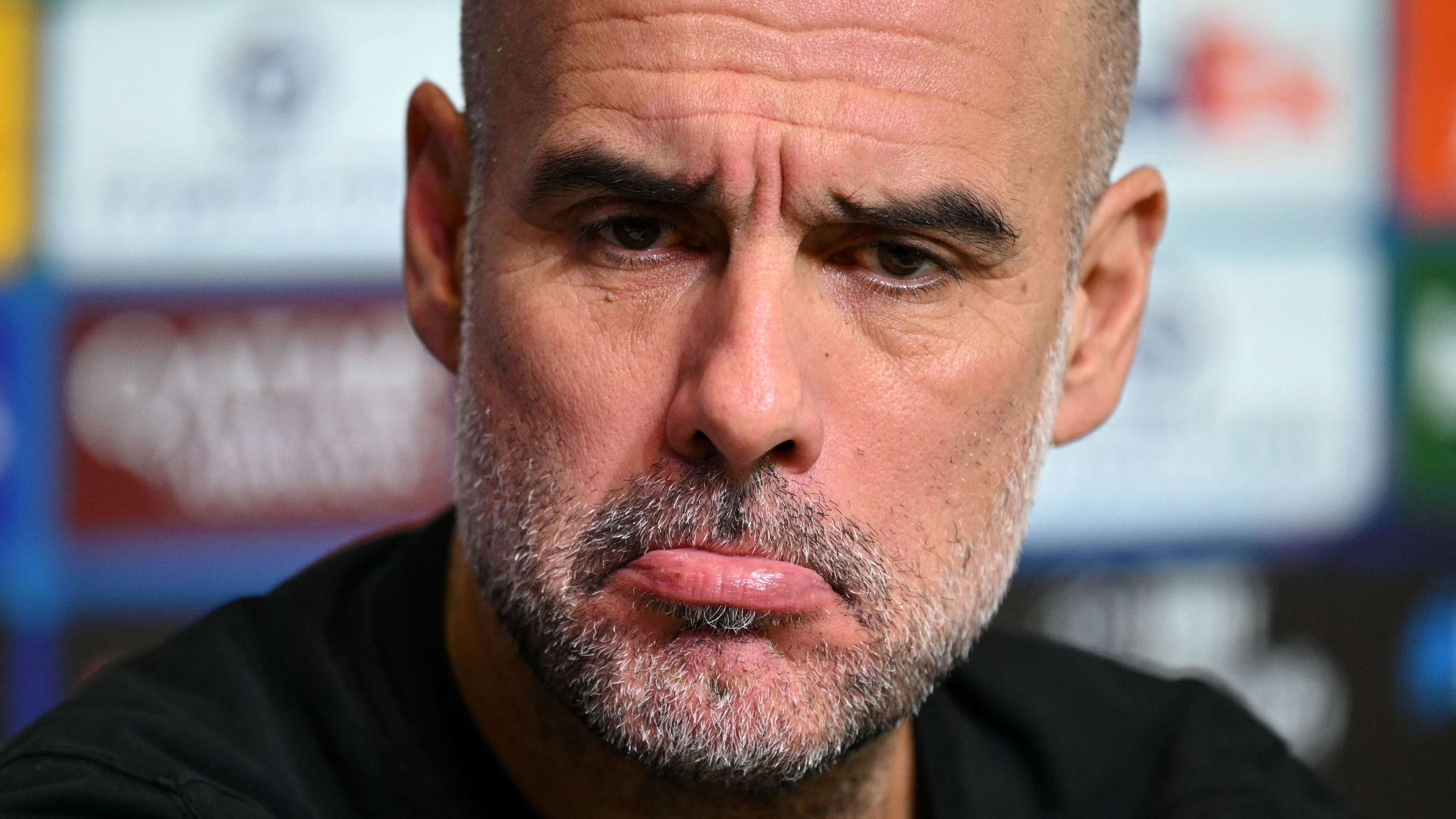 Watch as Pep gives prickly reply after reporter sticks up for ref  