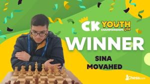 Movahed Defeats Erdogmus In Thrilling Chesskid Youth Championship  