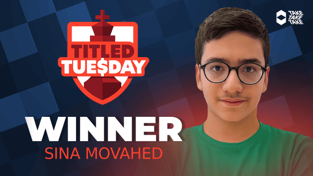 Dominant Movahed Wins Titled Tuesday On 10.5 Points  