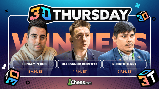 Terry Extends Record, Bok and Bortnyk Win 3 0 Thursday  