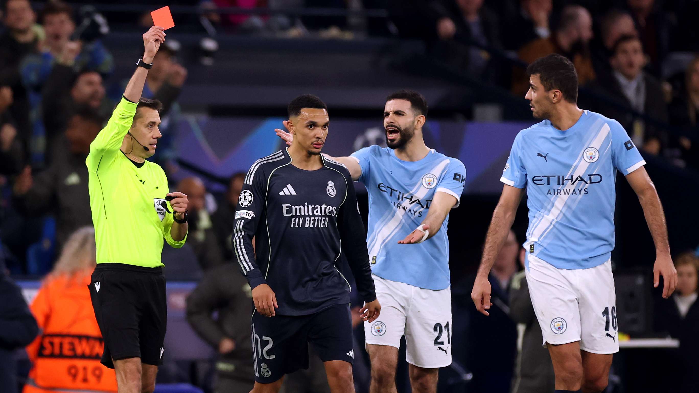 Silva sees red as Vini Jr scores in brutal start for City  