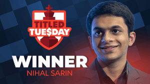 It's Nihal Again In Titled Tuesday  