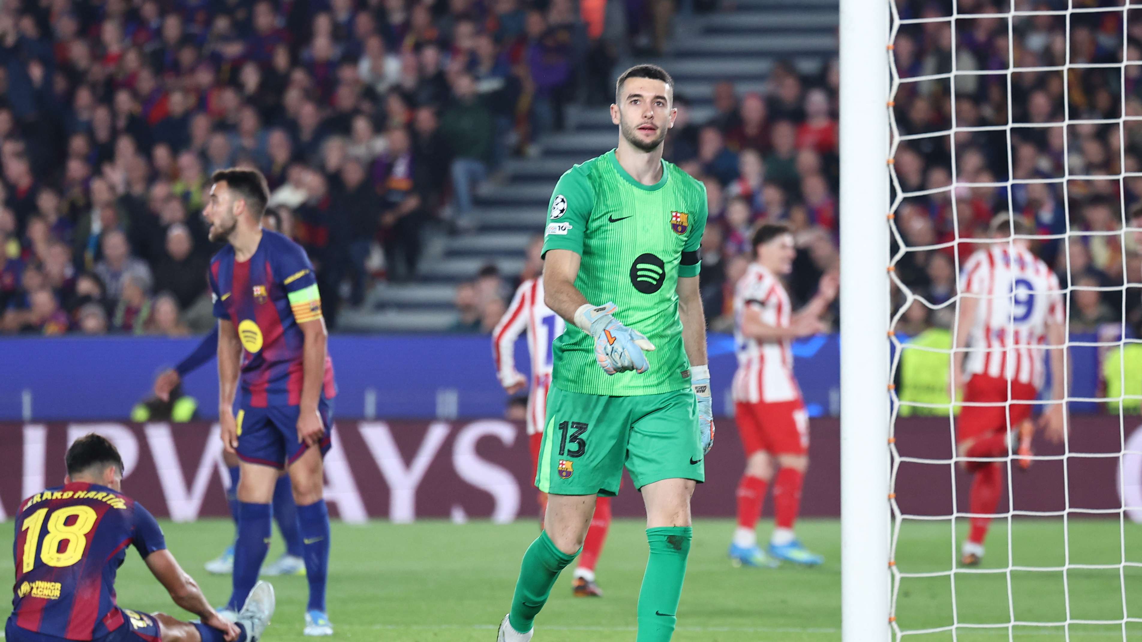 Barcelona fans taunted Espanyol with a mocking chant during the derby  