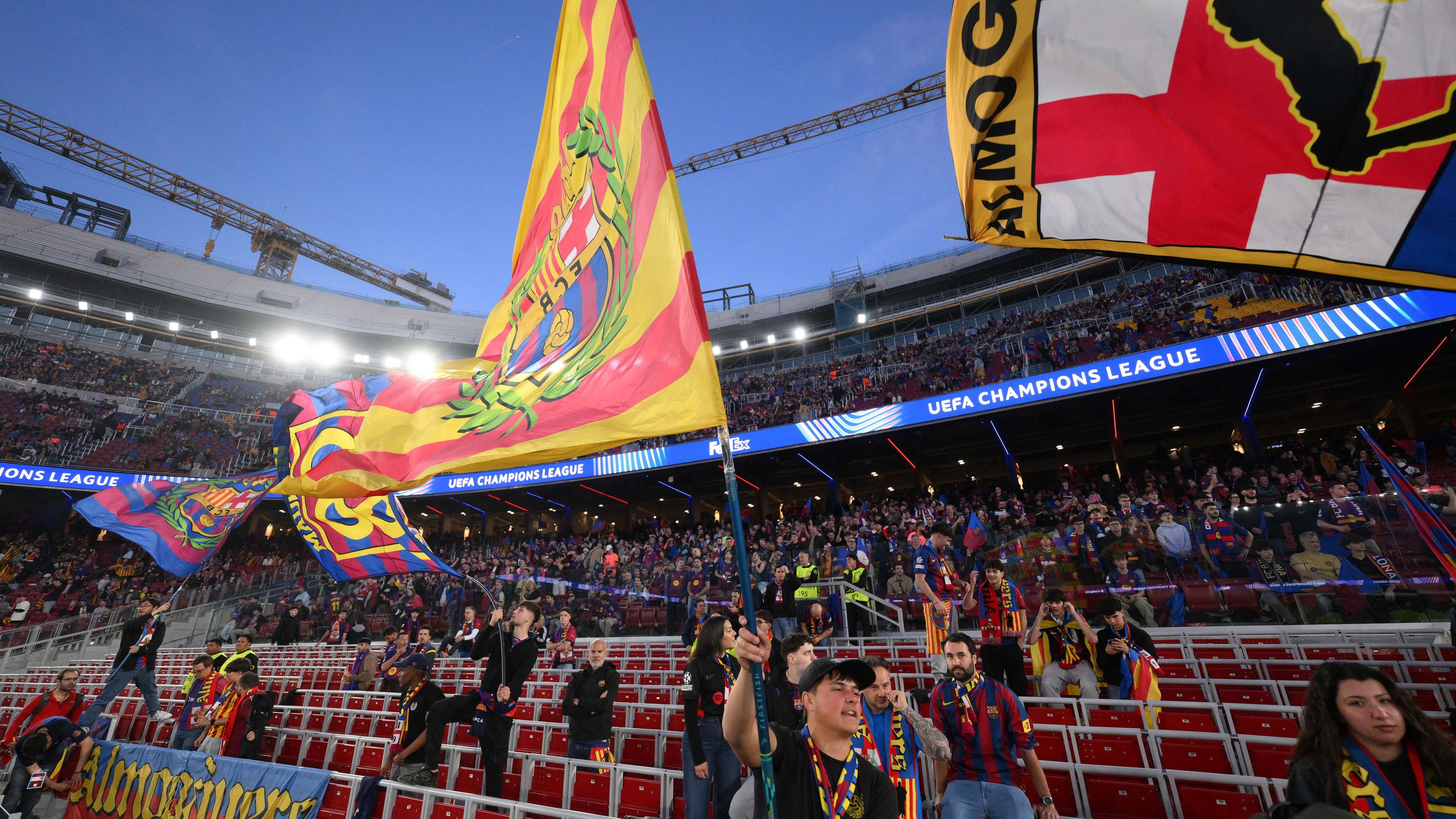 Barcelona is threatened with a UEFA penalty after the events of the Atletico match  