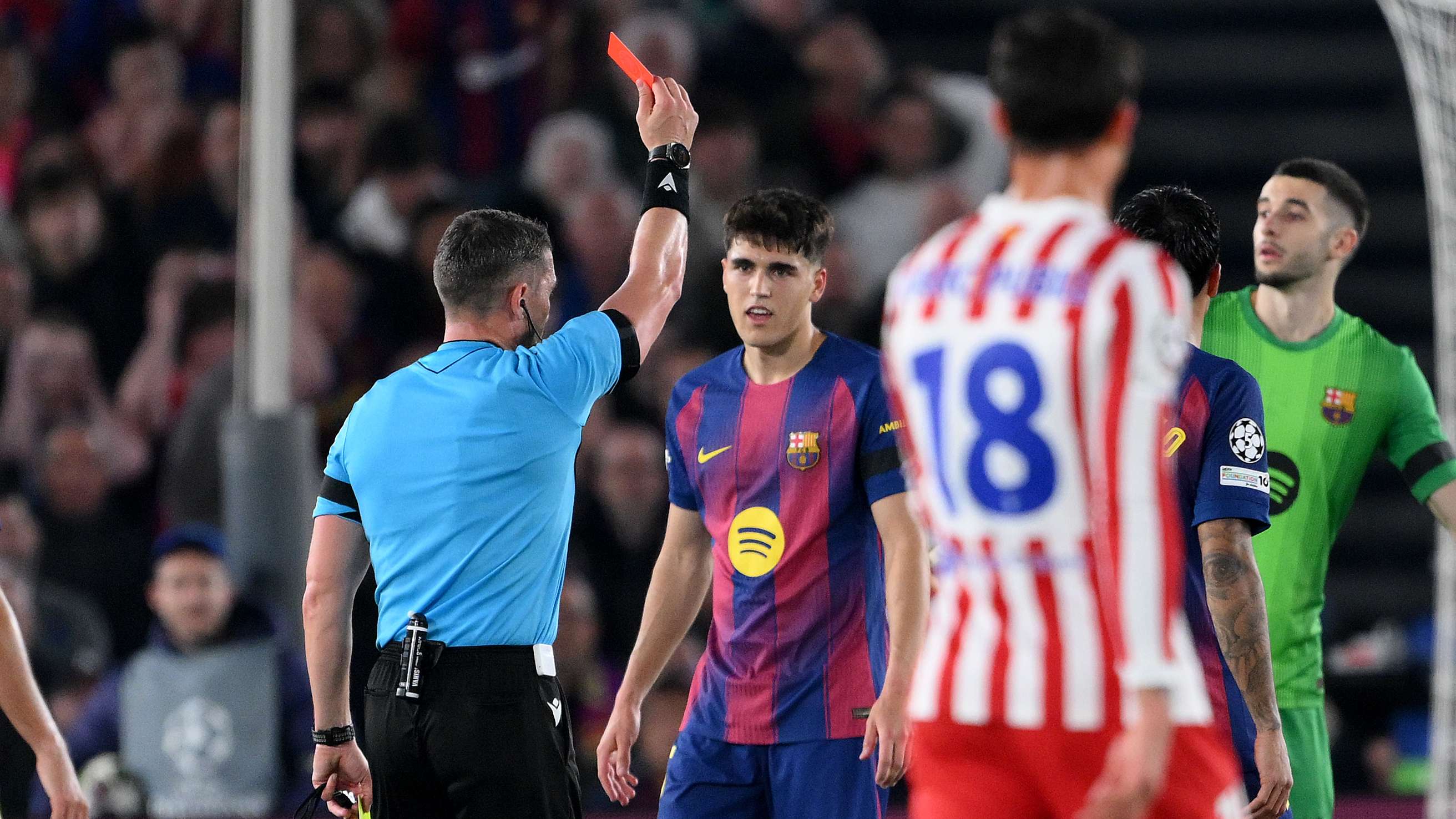 A refereeing expert addresses the key question on many fans’ lips: did Kubarsi deserve to be sent off during his side’s clash with Atlético Madrid? The incident has sparked heated  
