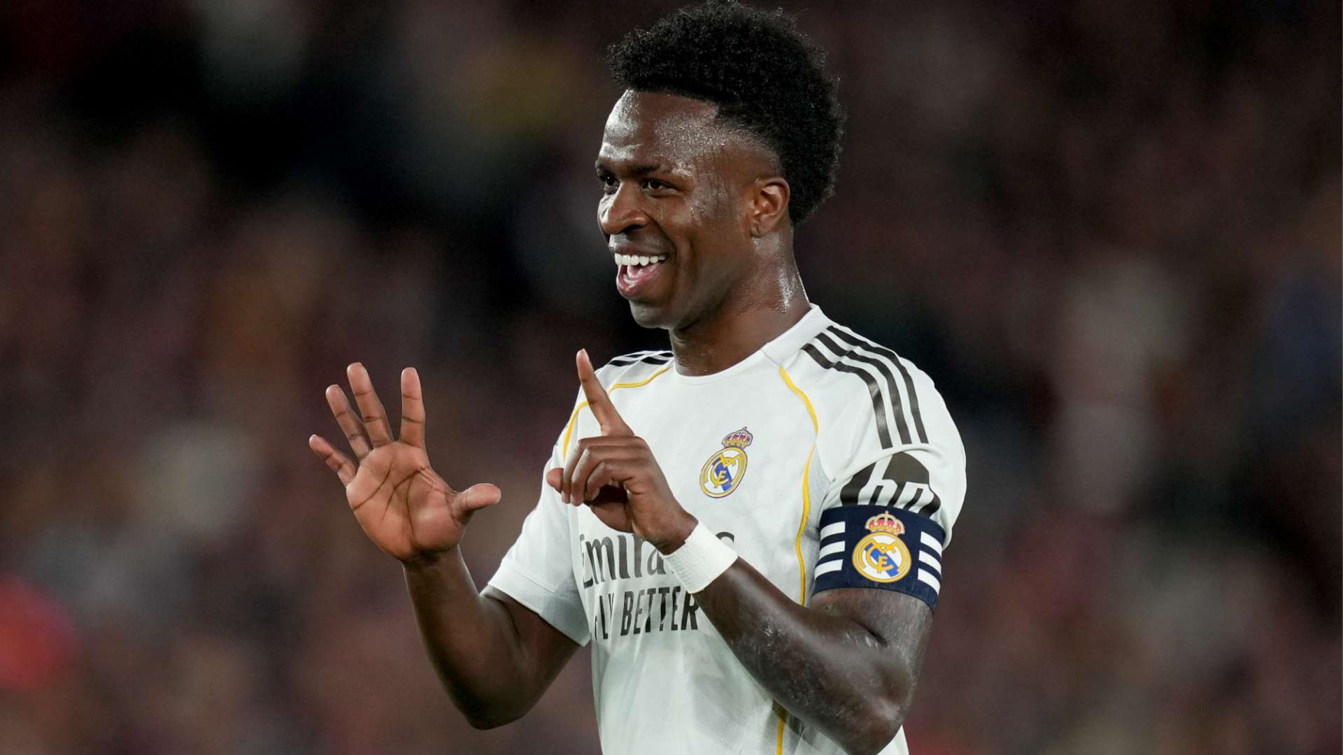 Vini taunts Barca fans with UCL reminder during Real's Clasico defeat  