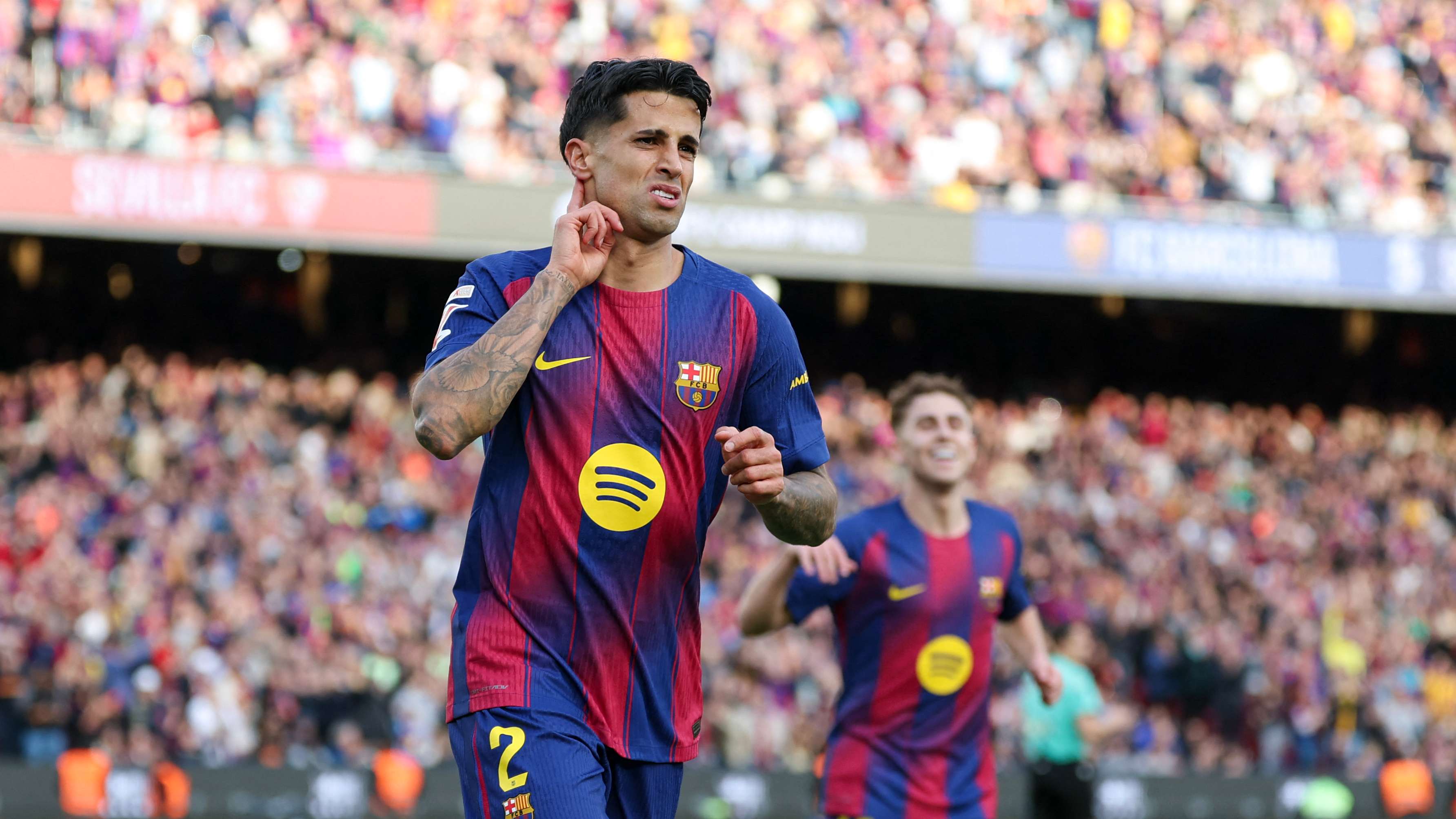 Cancelo becomes first player ever to achieve insane feat after Barca win La Liga  
