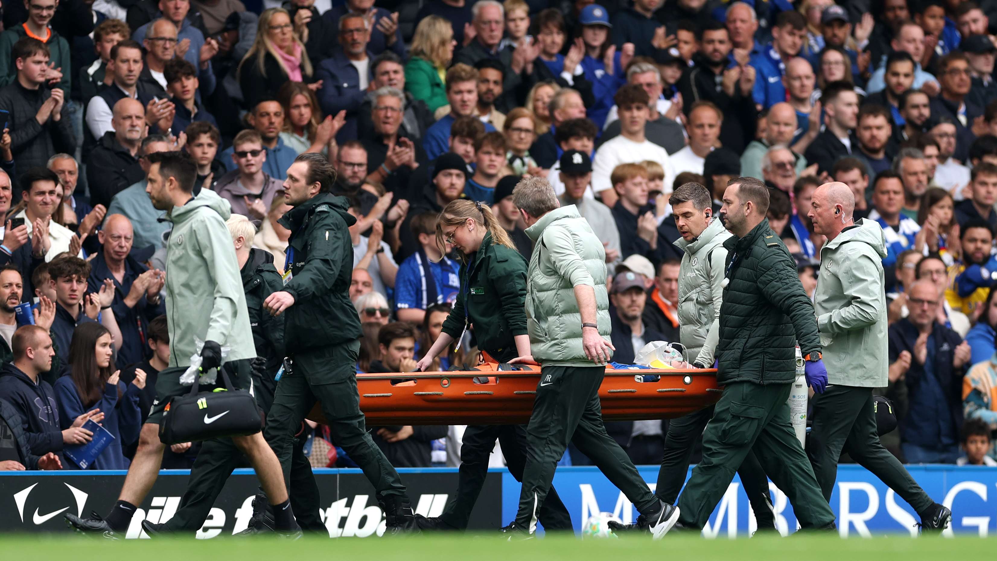 Derry hospitalised as Chelsea provide update following head clash  