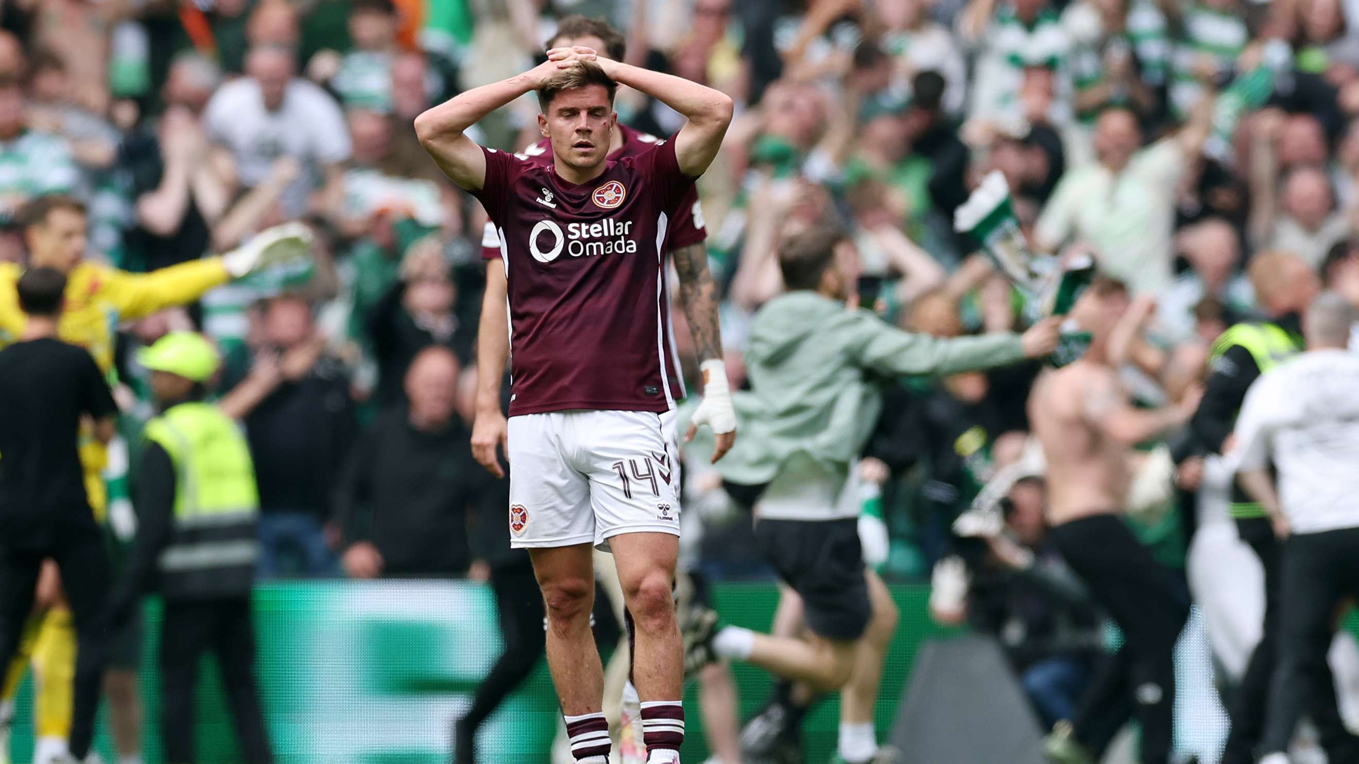 ‘A bit of blood’ - Hearts star reveals 'chaos' at Celtic Park  