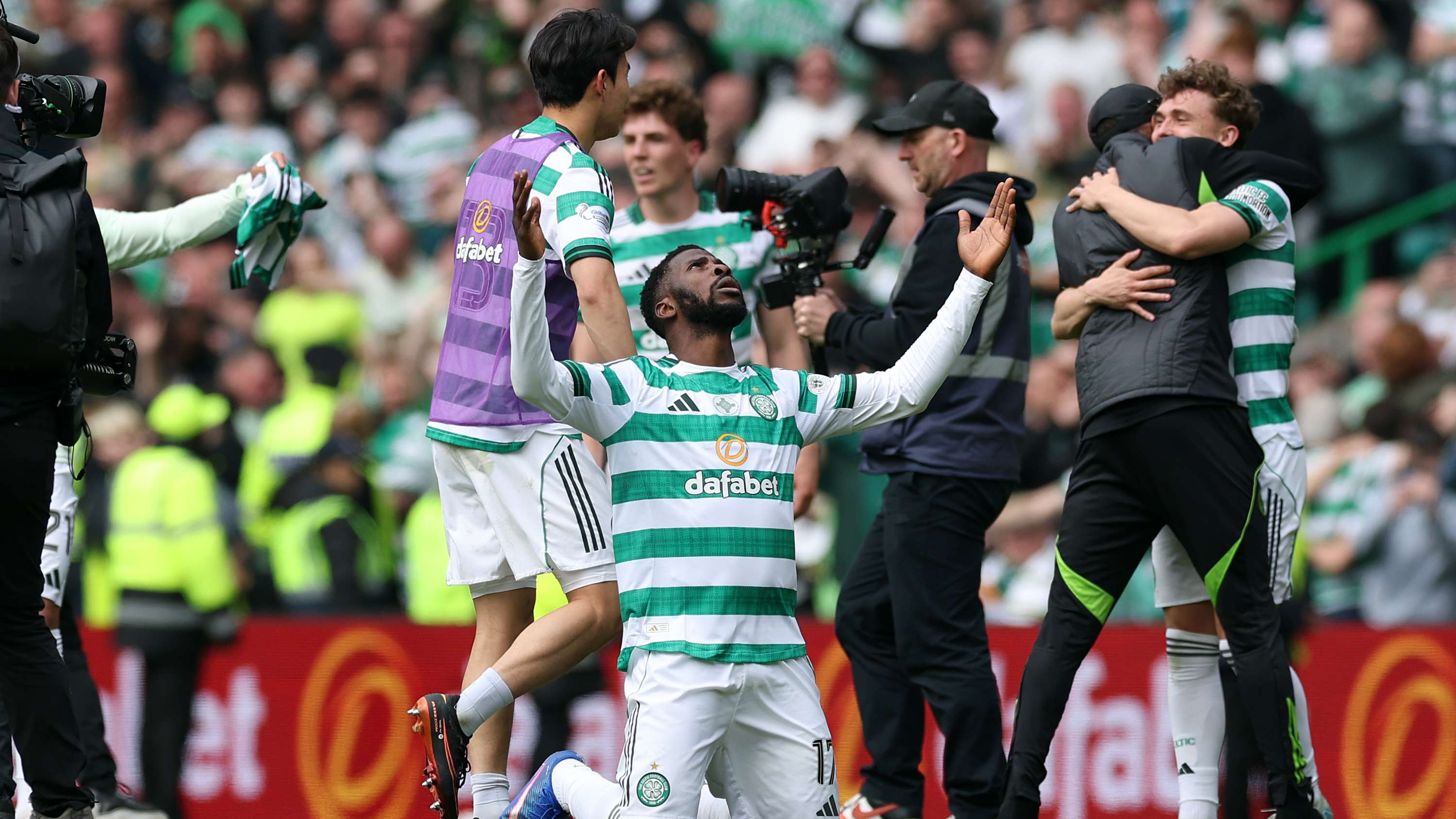HUGE drama as Celtic beat Hearts to clinch title  