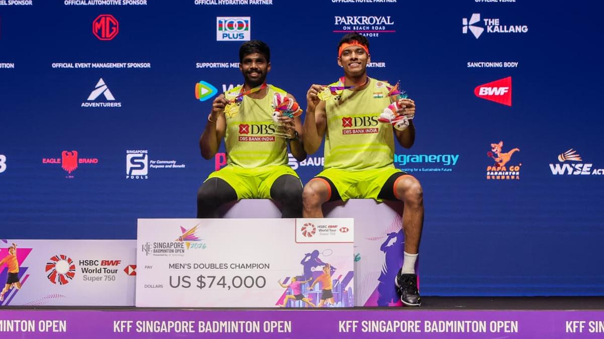 Satwik-Chirag win first title of season at Singapore Open 2026  