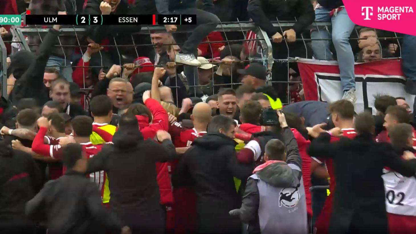 Third Division: Wild scenes erupted after a dramatic stoppage-time finish  